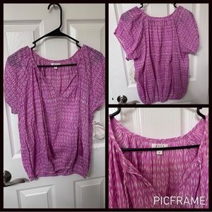 SOFT JOIS SIZE SMALL PINK & white shirt NEW w/ TAGS